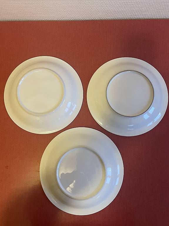 Piatti: 3 assiettes à soupe Rössler – Usato da Lausanne venduto da xaviere01 1