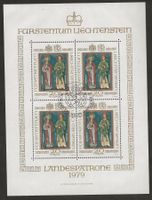 Liechtenstein 1979 Bogen gestempelt Katalog 90.-