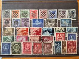 Kroatien Briefmarken auf Karten K4 Zustand gemäss Bilder