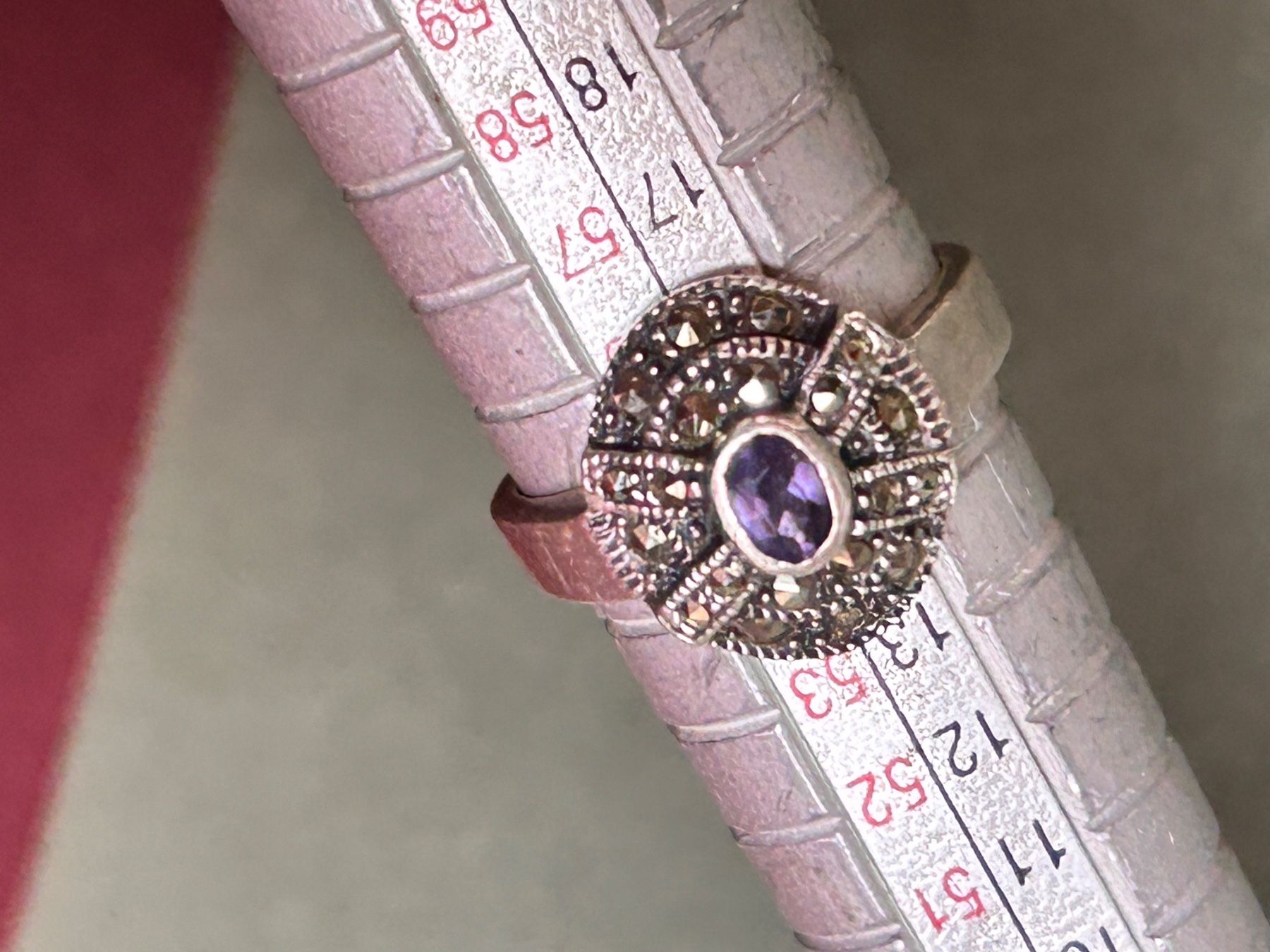 Anelli: Silberring Amethyst/Pyrit (55) – Usato da Dittingen venduto da Bellevista 6
