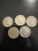 5 pièces de 5 centimes helvétiques 1915