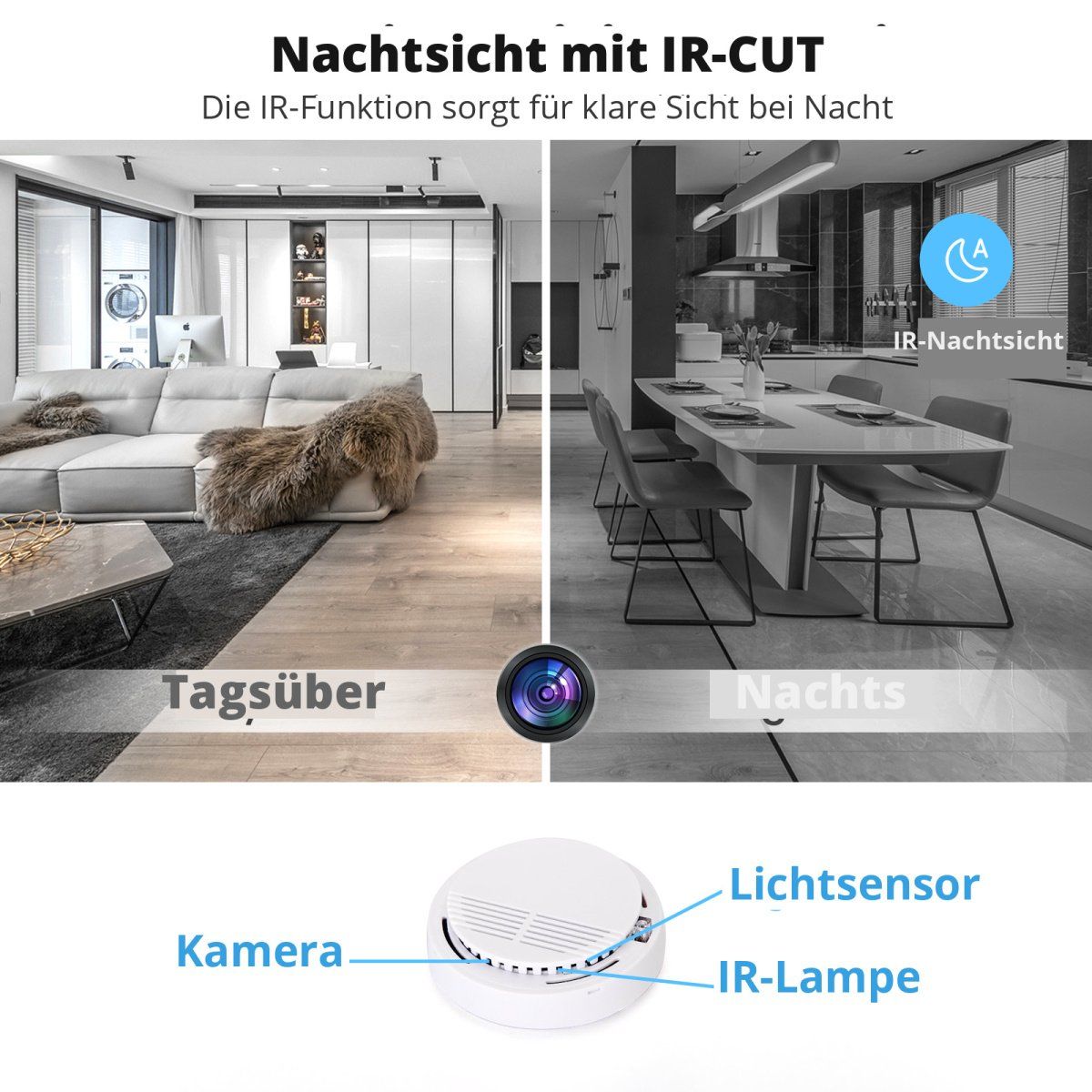 Apple Caricabatterie: Ladestation mit versteckter Kamera und USB-Kabel – Usato da Winterthur venduto da Smart-cam 2
