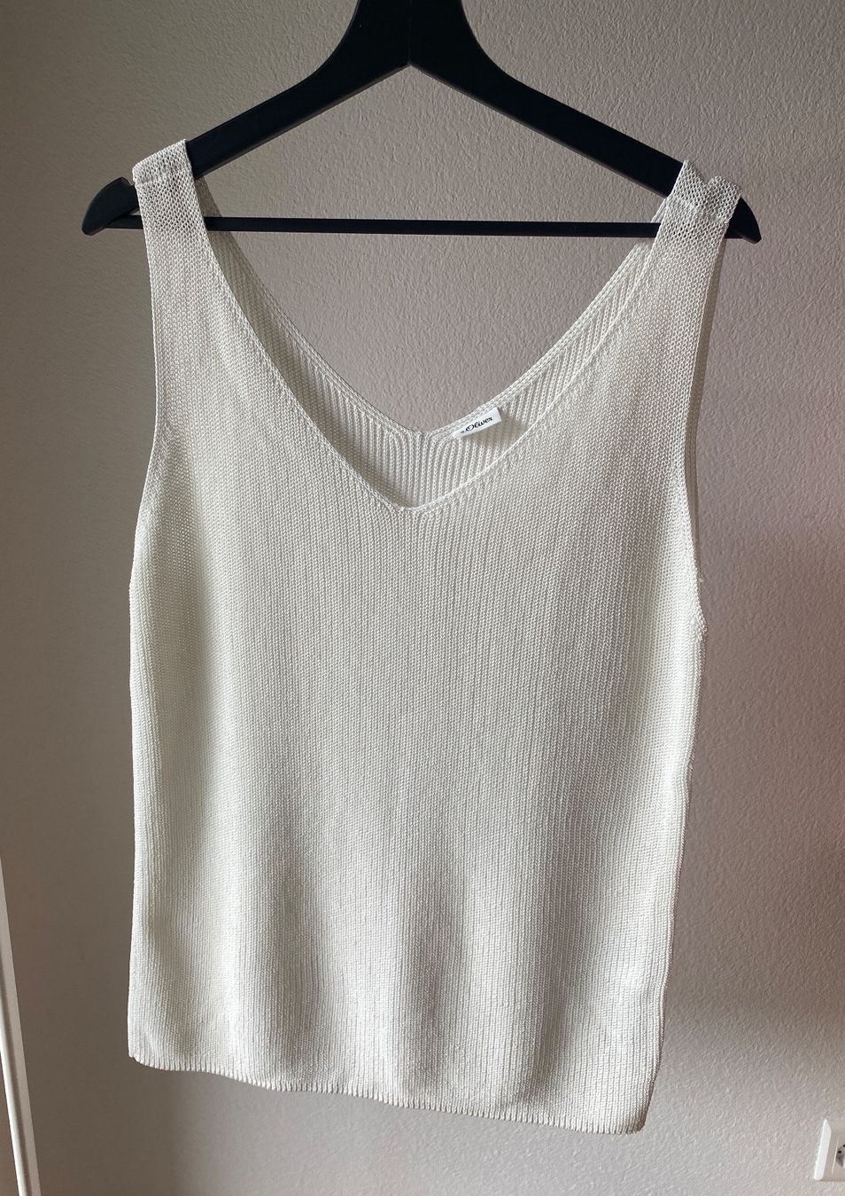 S.Oliver Top: s.Oliver Strick-Top Weiss / Top tricot – Usato da Muensingen venduto da drleevsy