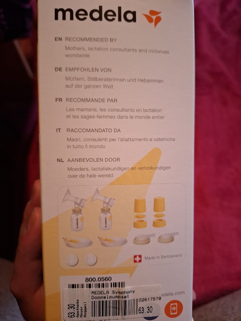 Medela Accessori per l’allattamento: medela symphony doppelpumpset – Nuovo e nell'imballaggio originale da Roggliswil venduto da .tink. 3
