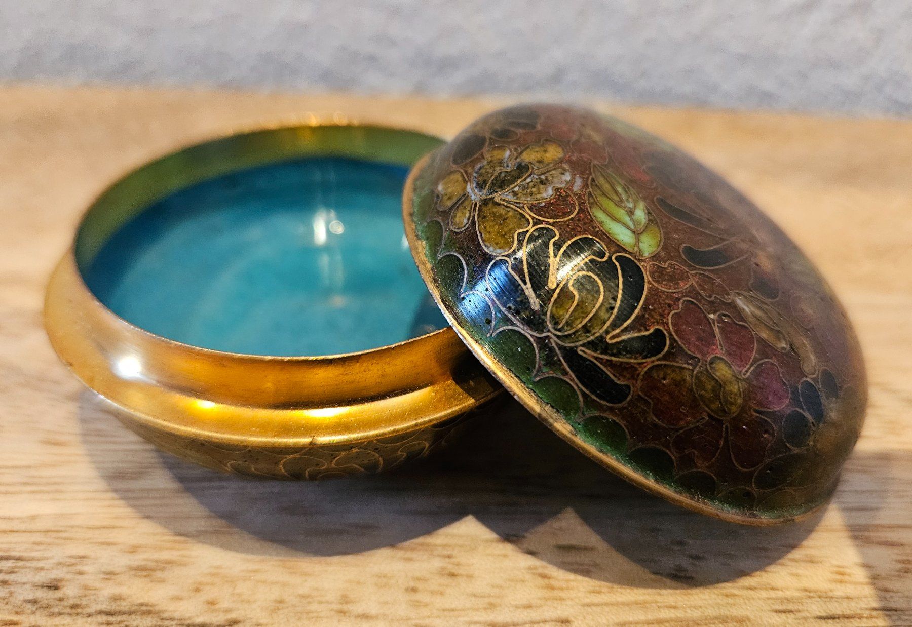Coffrets à bijoux: Cloisonne Emaille Messing  Schatulle Schale Schmuckdose Box – D'occasion à Birmensdorf ZH par Wendepunkt... 4
