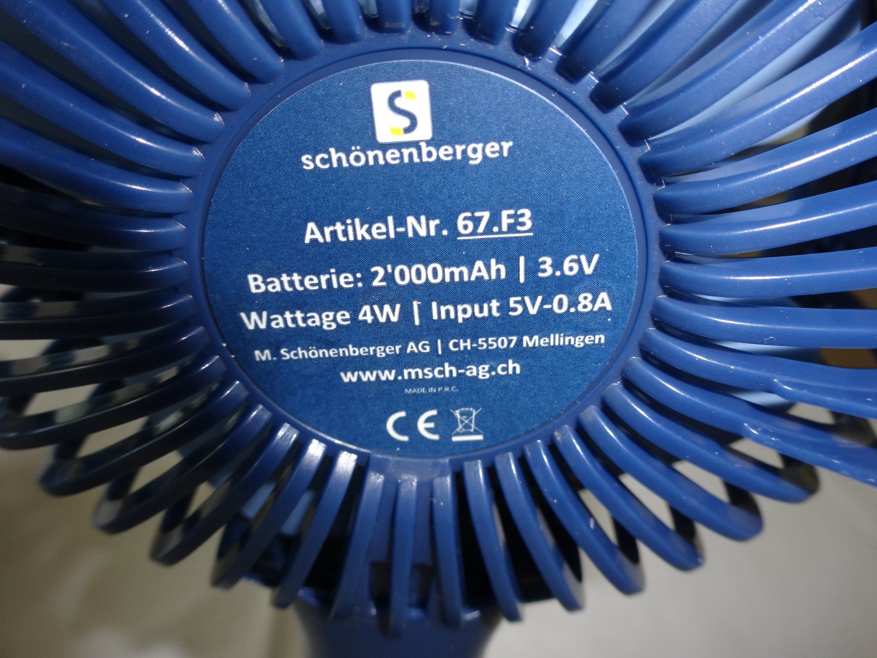 Ventilatori: Handventilator mit Micro USB Kabel – Nuovo e nell'imballaggio originale da Neerach venduto da jenny062 5
