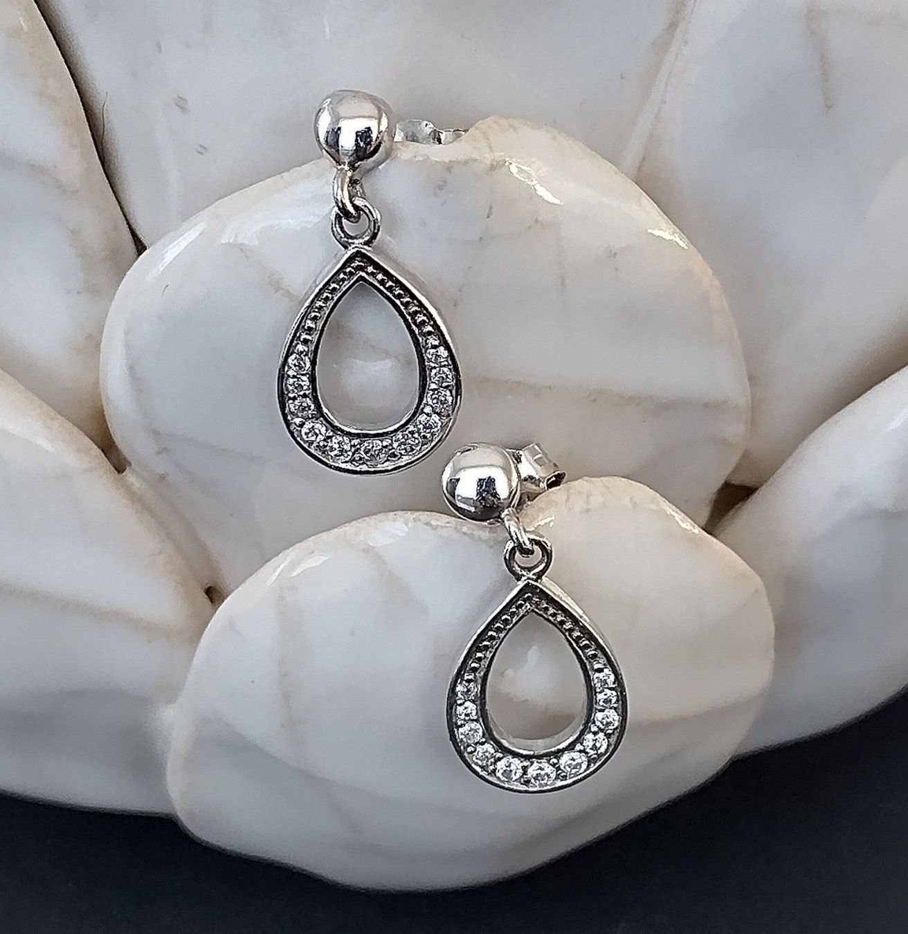 Orecchini pendenti & Orecchini a lobo: GLITZER OHRRINGE IN 925 SILBER – Usato da Romanshorn venduto da BoutiqueA 3