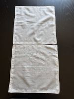 Stoff-Taschentücher Weiss 2 Stk. gestickt guter Zustand