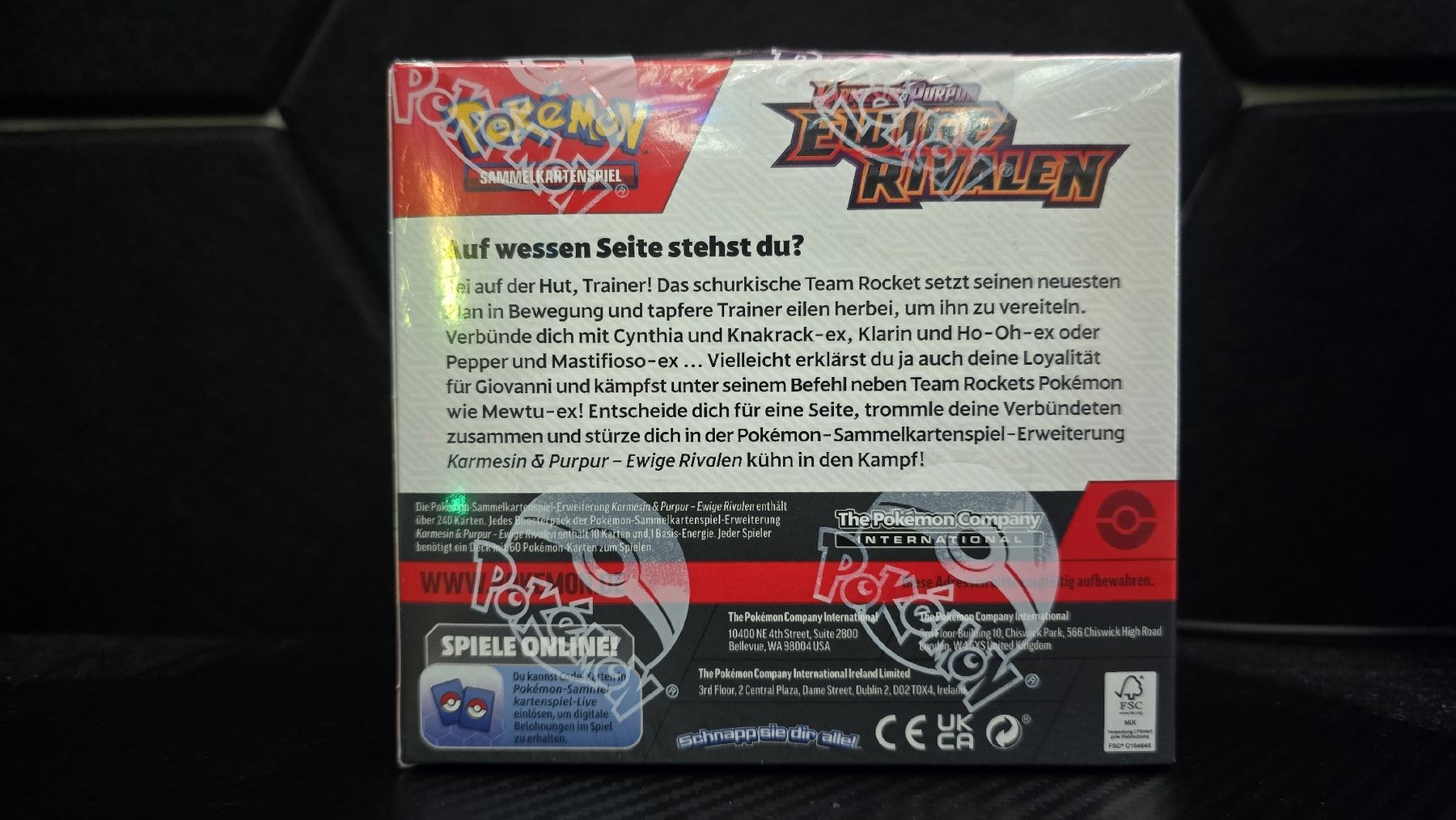 Pokémon Cartes à collectionner: Pokemon Display "Ewige Rivalen" -sealed- – Neuf avec emballage d'origine à Uznach par Dennis.Rabe 2