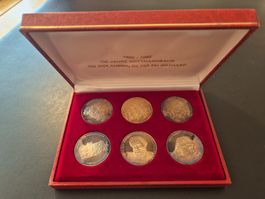 100 Jahre Gotthardbahn 1882–1982 – 6 Medaillen im Etui