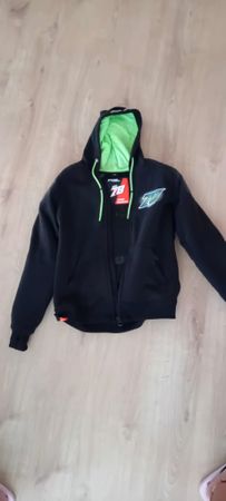 FLM Kapuzenmotorradjacke Grösse M Schwarz Racing Technology