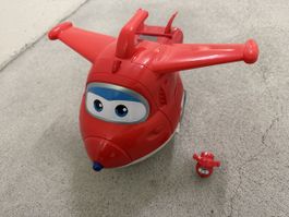 Super Wings Jett Flugzeug - aufklappbar mit Rutschbahnen