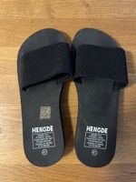Hengde Badeschuhe Pantoletten Schwarz Grösse 41