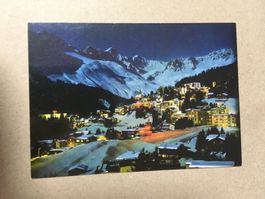 AK Arosa Graubünden Nachtaufnahme Mondschein