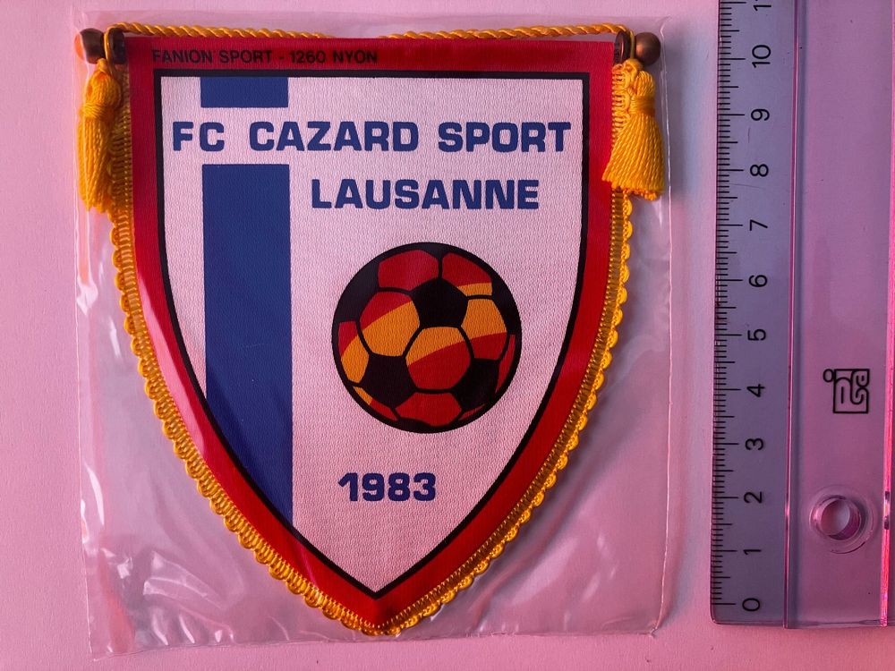Vintage Fanion/Wimpel FC SARGANS (Neuf avec emballage d'origine) à