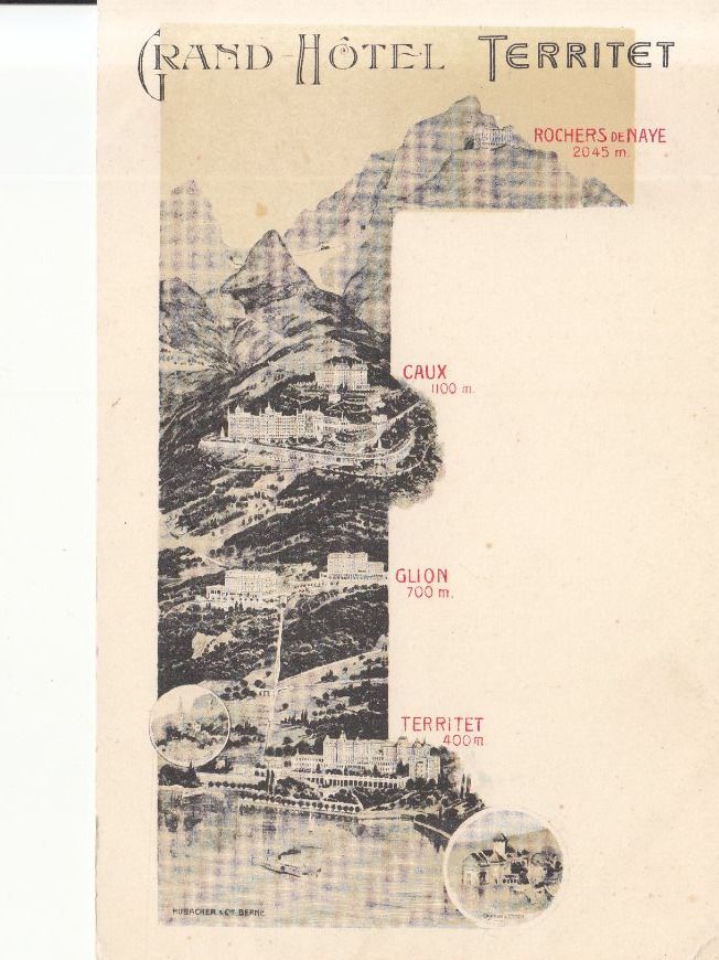 Ansichtskarten: Territet ca. 1910 – Gebraucht aus Bürglen TG von StampGraf