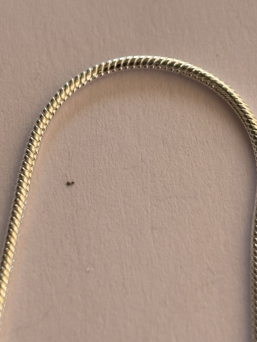 Colliers: Halskette Schlangenmuster 925 Silber 45 cm neu – D'occasion à Langnau am Albis par flusspflege 2