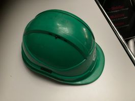 Robuster Bauhelm, grüne Ausführung, Baustelle Fasnacht  Helm