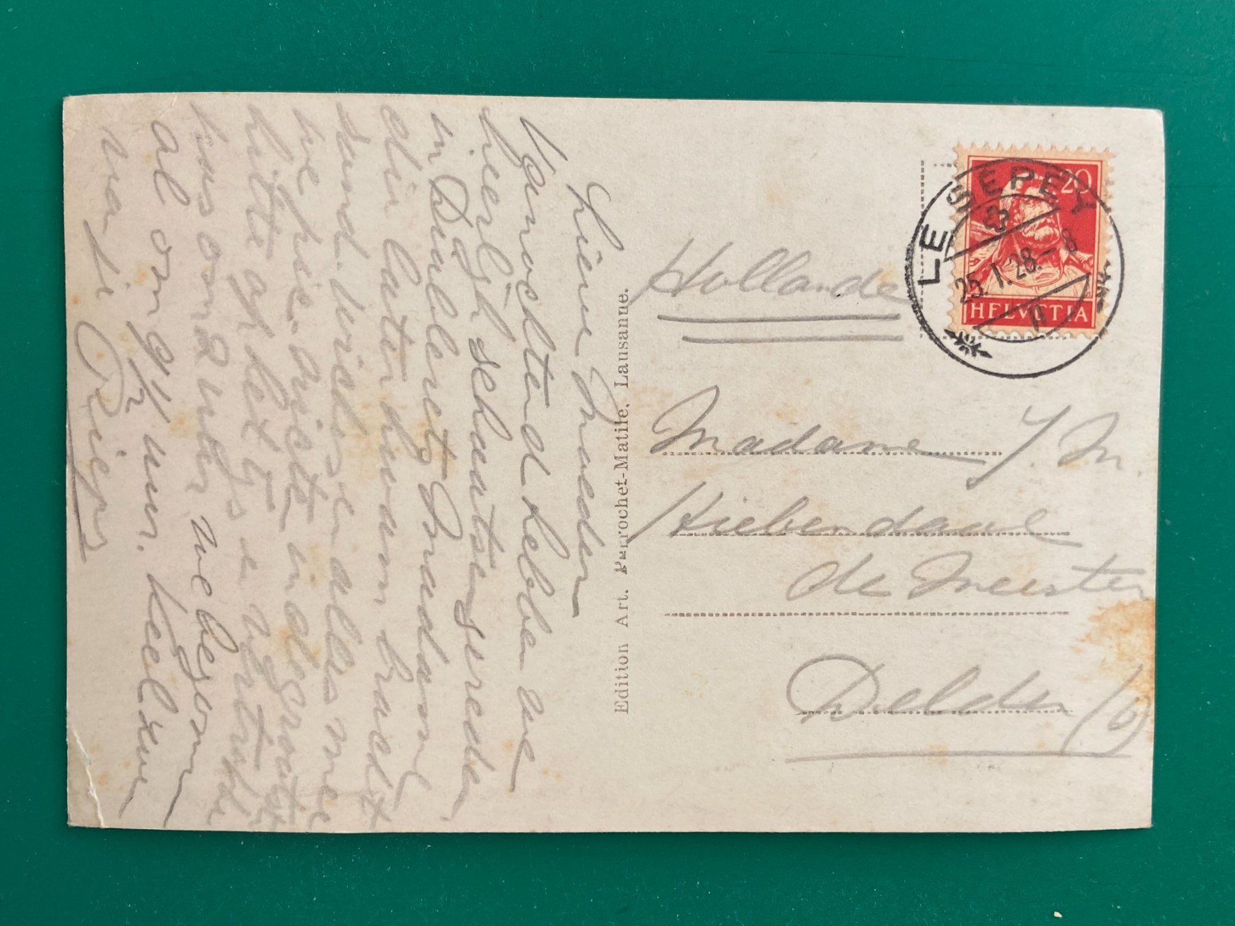 Cartoline postali: Leysin - Vue générale – Usato da Steg VS venduto da danwer74 1