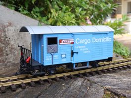 LGB RhB Güterwagen Cargo Domizil - Metallachsen