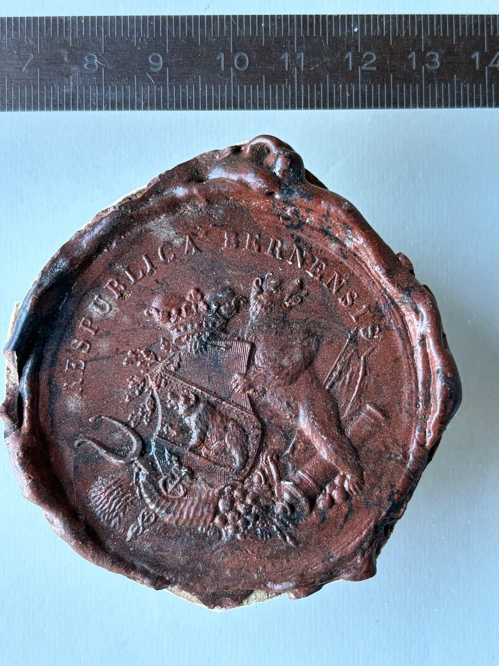Medaglie: RÉPUBLIQUE BERNE- 2 Cachets Fin 19ème Siècle - Cire & Papier – Usato da LE LIGNON venduto da Katanaion 1
