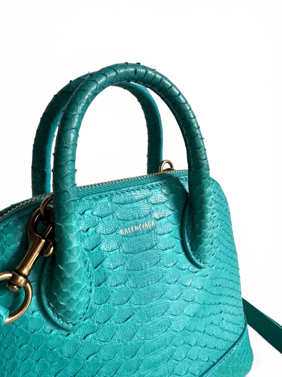 Balenciaga Borse da donna: BALENCIAGA Python Ville XXS Top Handle Bag Tasche – Usato da Kriens venduto da hannaandkiko 7