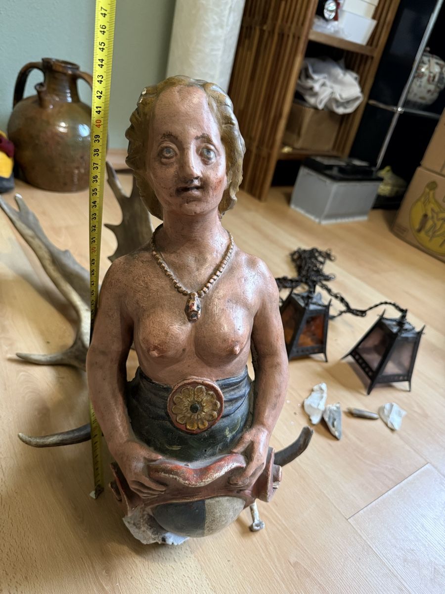 Kronleuchter & Deckenlampen: Antike Dachlamp Figu – Gebraucht aus Aarburg von Schatzaffe 1