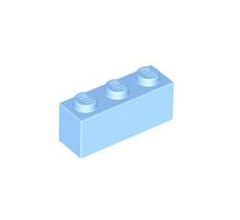 LEGO - 50x Bright Light Blue Brick 1x3 - 3622 - NEW