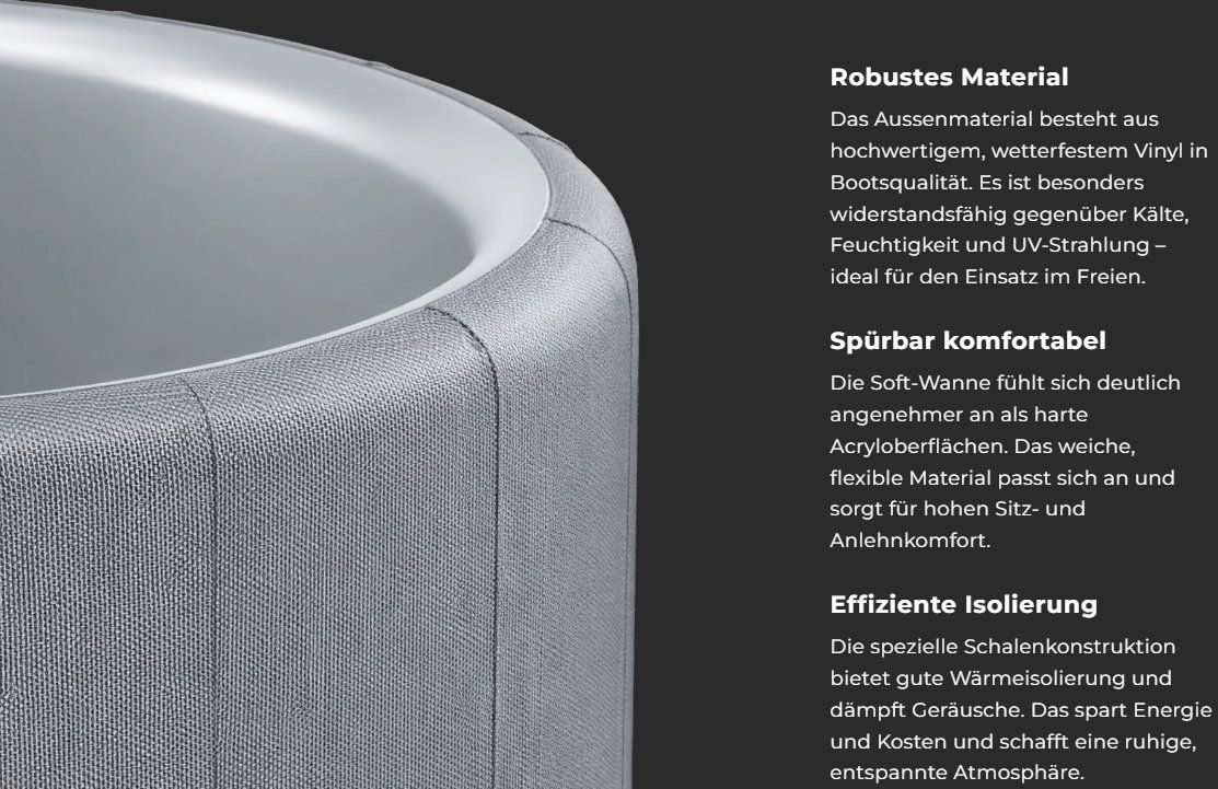 Whirlpool: Whirlpool von Softspa Modell Legacy Farbe Aberdeen grau – Nuovo e nell'imballaggio originale da Flawil venduto da Osterwalder_ht_ag 4