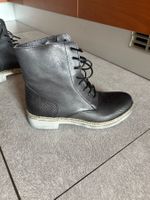 Boots aus Leder Schwarz gr. 37
