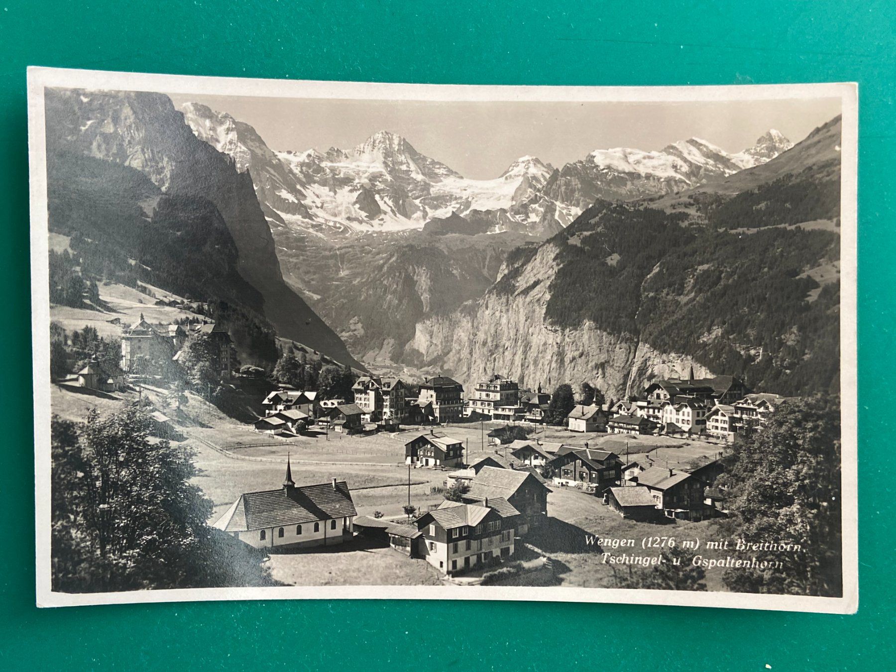 Cartoline postali: Wengen mit Breithorn – Usato da Steg VS venduto da danwer74