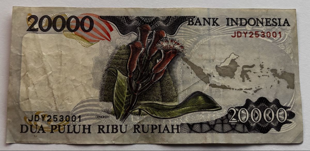 Billets de banque: Indonesien 20‘000 Rupiah 1995 – D'occasion à Algetshausen par Carrhard 1