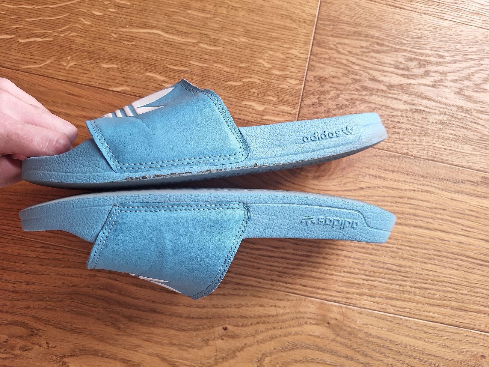 Scarpe da donna: Adidas Adilette, hellblau, Gr. 7 bzw. 38 – Usato da Thalwil venduto da ivi010 3