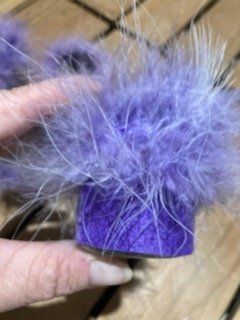 Bicchieri: 6 filzgläsli violett mit federn – Usato da Schwarzenberg LU venduto da kindler007 4