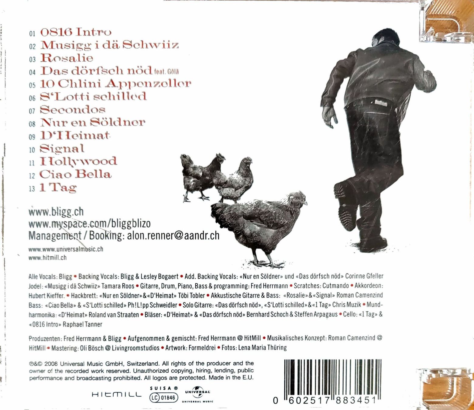 CD: BLIGG; Die 0816 Tour – Usato da Burg AG venduto da Franklin5736 1