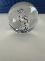 Boule décorative soufflée bouche pressepapier en verre d'art