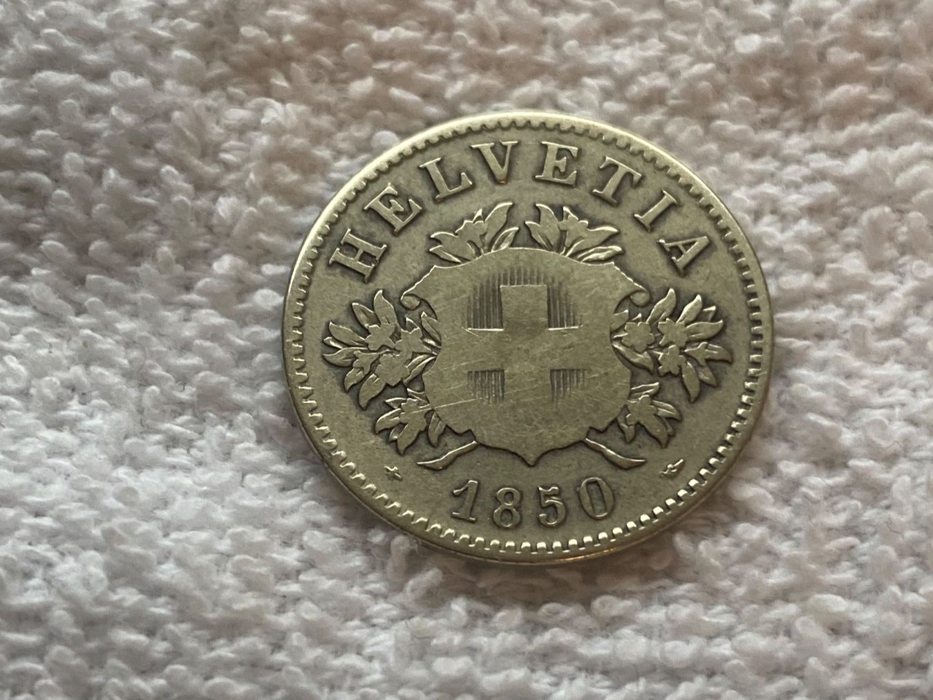 Tutti le monete: 20 centimes/Rappen 1850 – Usato da Nyon venduto da Ilmi09