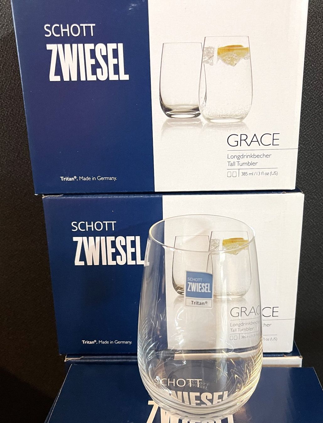 Schott Bicchieri: Schott Zwiesel /  Langdrinkbecher / Karton à 2 Gläser – Nuovo e nell'imballaggio originale da Oftringen venduto da Vucki