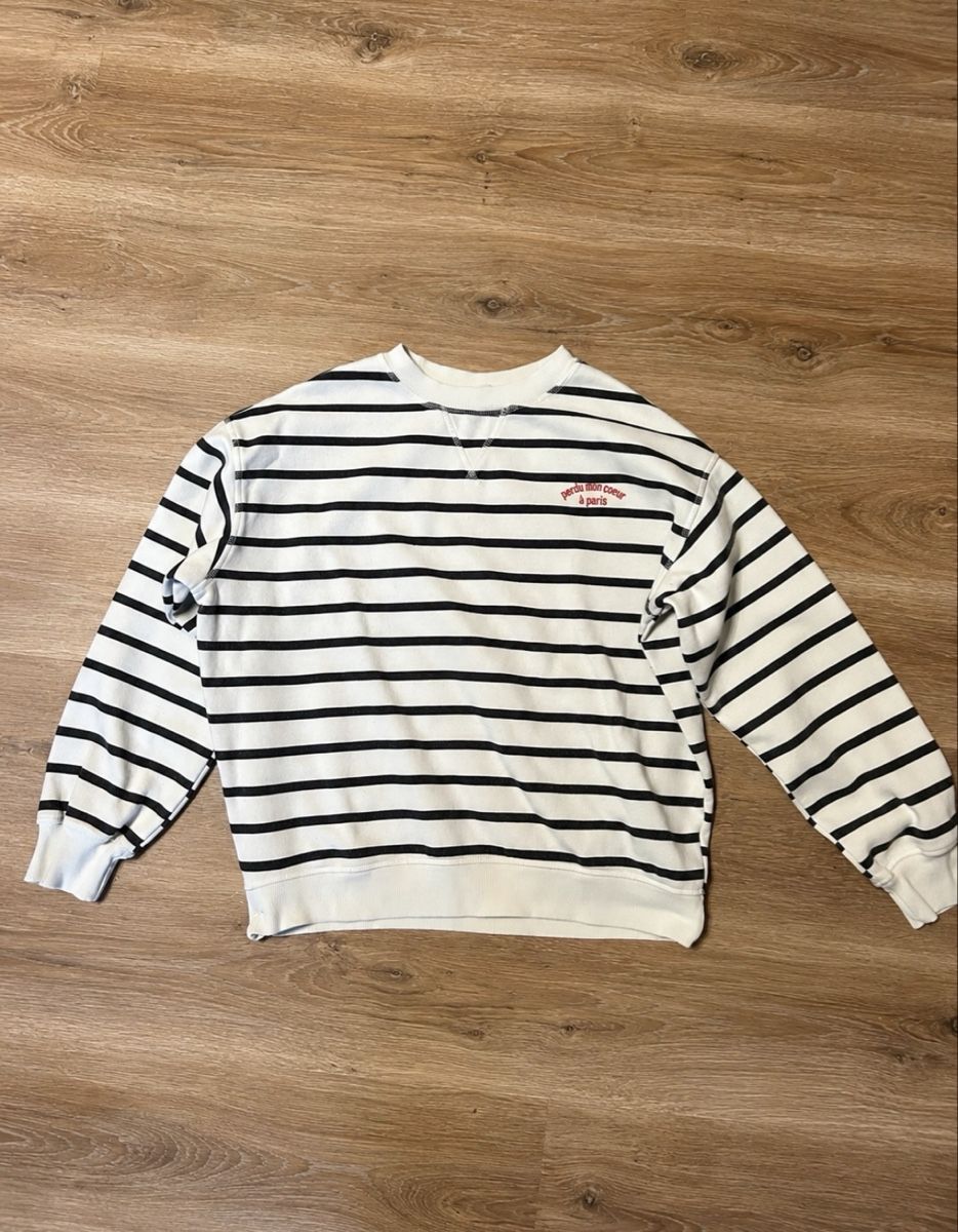 H&M Top: Pull rayé avec broderie – Usato da Broc venduto da marineee