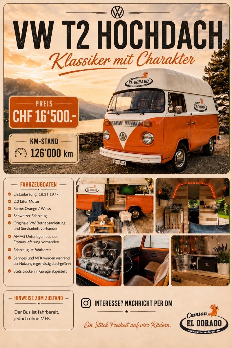 VW Autos: VW Bus T2 – Gebraucht aus Zürich von seeside8008 9