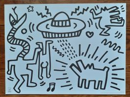 Das unglaubliche Universum  Keith Haring Var. 4 letztes Ex.