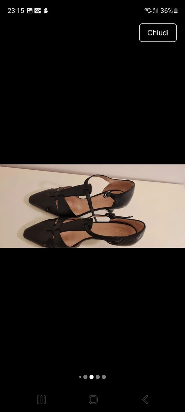 Chaussures femmes: Black Leather Pointed Kitten Heels - Size 39 Elegant! – D'occasion à Zürich par oli_p8cc 3