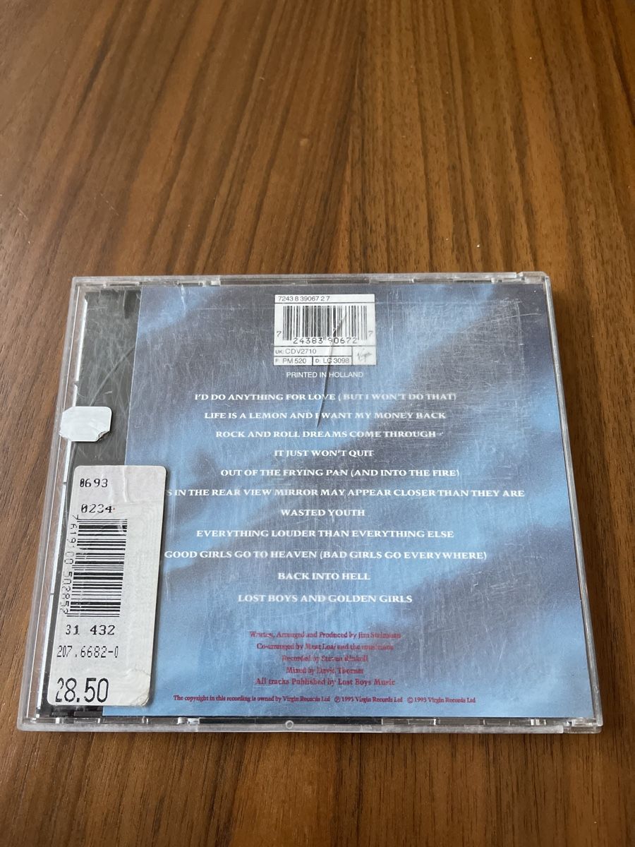 CD: Meat Loaf - Bat Out Of Hell II CD – Usato da Unterkulm venduto da AnoliOccasion 2
