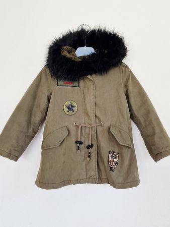 Mädchen Jacke Zara Gr. 110 4-5Y Olive