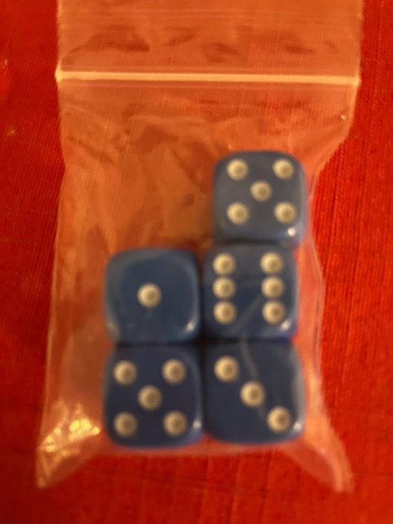 GWHOLE 10 Stück Würfel Set Elfenbein - 16mm Acrylwürfel Für Spiele