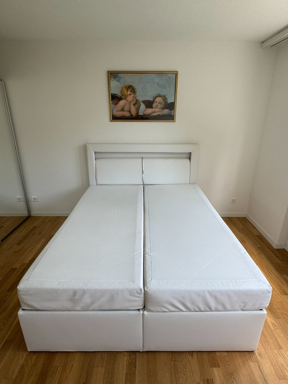 Letti: Boxspringbett in Lederoptik weiss mit Bettkasten – Usato da Adliswil venduto da theoriginalkeks 2