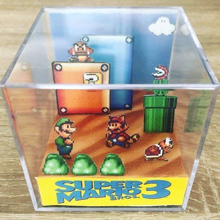 Nintendo Figuren: Super Mario Bros 3 Diorama 3D, Handmade – Gebraucht aus Ponte capriasca von TheCrash01