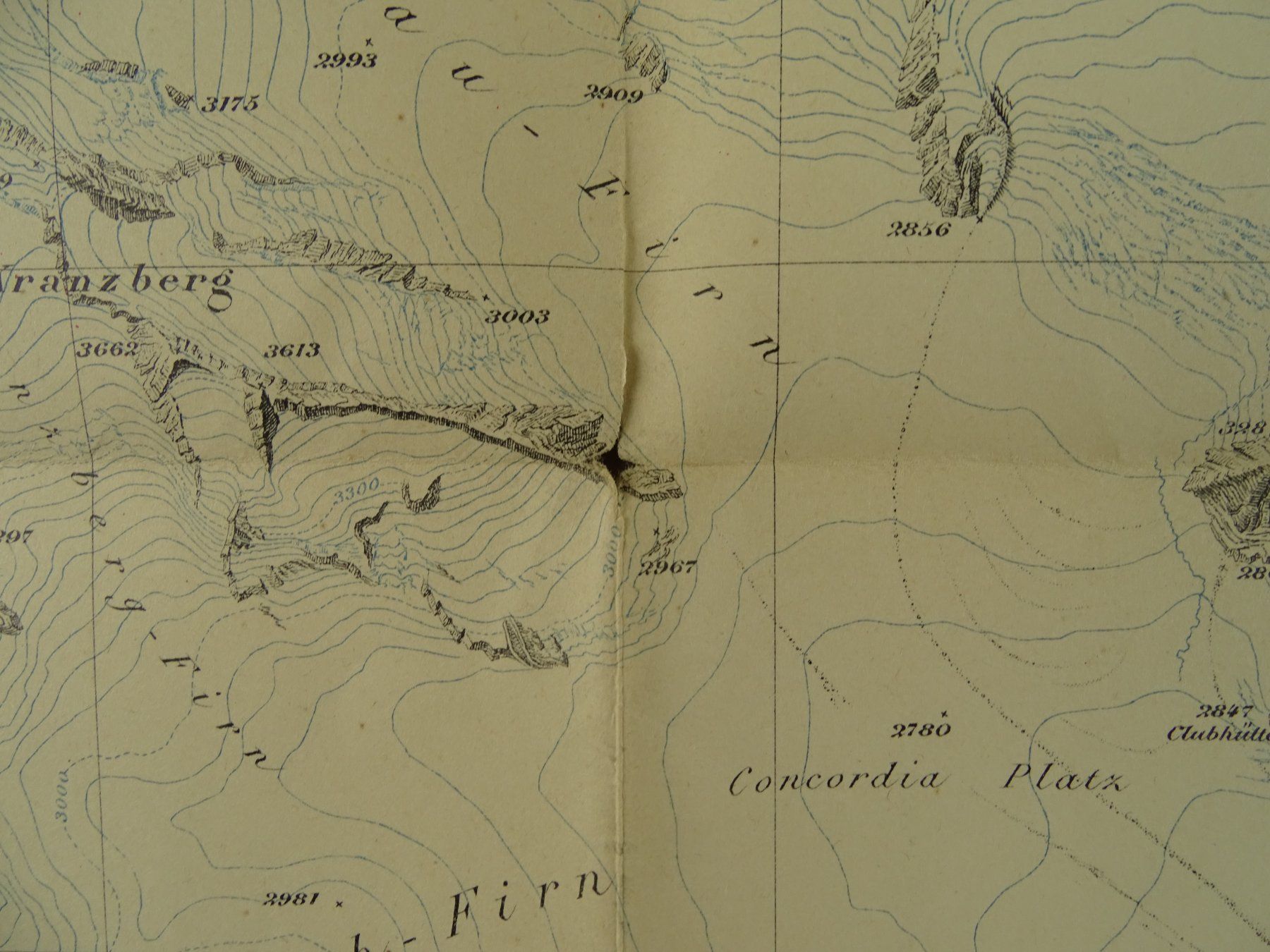 Cartine & Atlanti: JUNGFRAU-BAHN SITUATIONSPLAN, 1896 – Usato da Grüningen venduto da Kartensammler 4