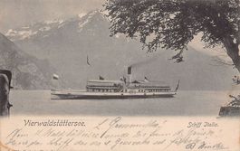 Vierwaldstättersee, DS ITALIA, gelaufen 1908