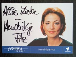 Hendrikje Fitz 1961-2016 Autogramm Fotopostkarte 10x15cm